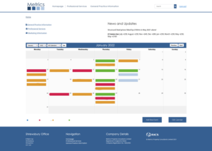 Project - Metrics Intranet